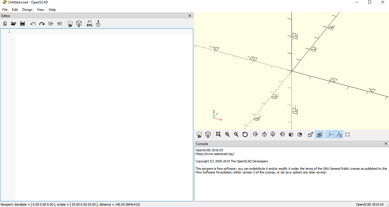 OpenSCAD 用户界面